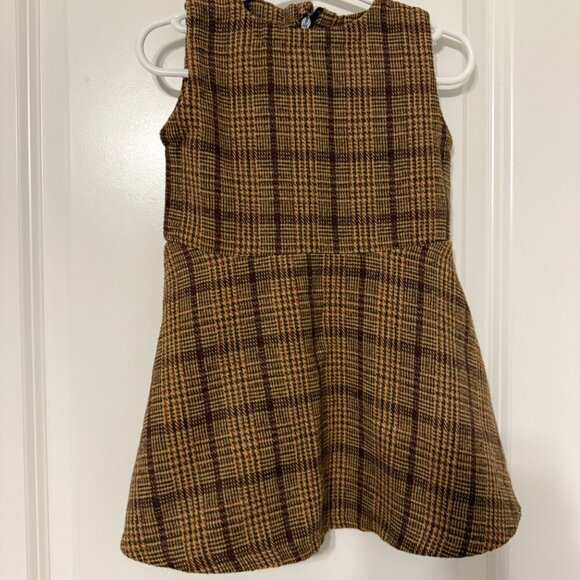 SHEIN Brown Tan Plaid Dress Coat Set Girls Size 2T - Picture 11 of 11
